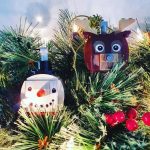 Snowman and Reindeer Ornament – Image 3