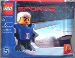 McDonald's Sports Set Number 5 - Blue Hockey Player #4 polybag - Image 2