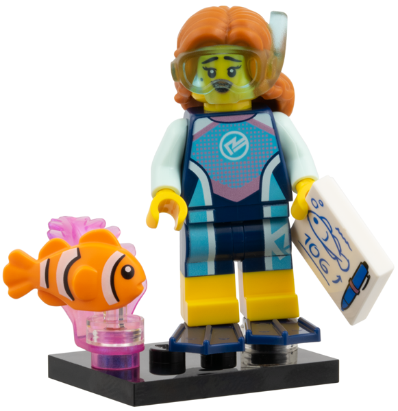 col29-2.png Marine Biologist, Series 29 (Complete Set with Stand and Accessories) - Image 1